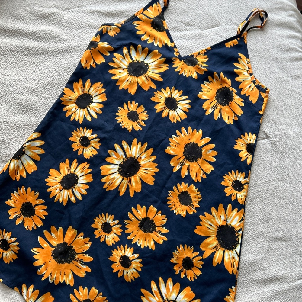 Sunflower Print Dress